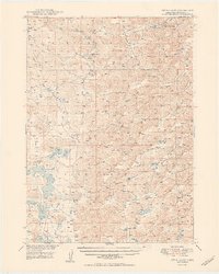 Twin Lakes 1950 topographic map thumbnail