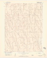 Wilsonville NE 1958 topographic map thumbnail