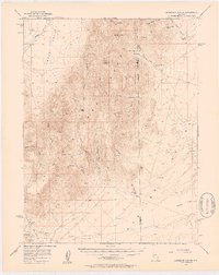 Ackerman Canyon 1956 topographic map thumbnail