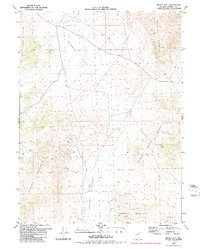 Bedell Flat 1980 topographic map thumbnail