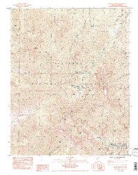 Charleston Peak 1984 topographic map thumbnail
