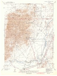 Eugene Mountains Area 1942 topographic map thumbnail