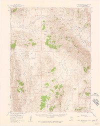 Dogskin Mountain 1957 topographic map thumbnail
