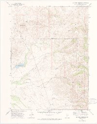 Dry Creek Reservoir 1971 topographic map thumbnail