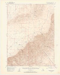 Frenchie Creek 1957 topographic map thumbnail