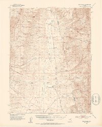 Pine Valley 1952 topographic map thumbnail