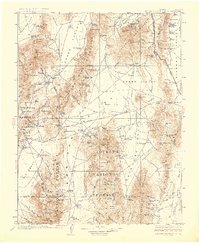 Roberts Mountains 1929 topographic map thumbnail