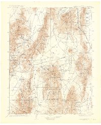Roberts Mountains 1929 topographic map thumbnail