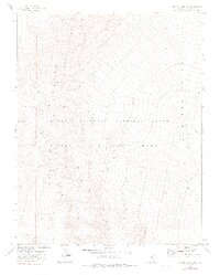 Quartz Peak NW 1973 topographic map thumbnail