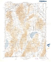Sonoma Range 1939 topographic map thumbnail