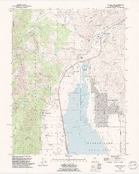Washoe City 1994 topographic map thumbnail
