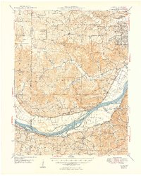 Augusta 1949 topographic map thumbnail
