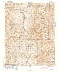 Big Piney 1943 topographic map preview