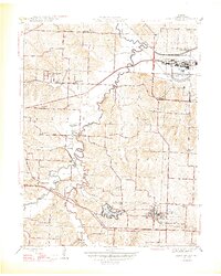 Blue Springs 1947 topographic map thumbnail