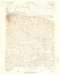 Boonville 1952 topographic map thumbnail