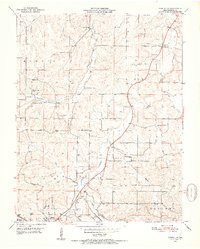 Cabool NE 1951 topographic map thumbnail