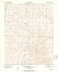 Cabool SW 1950 topographic map thumbnail