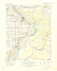 Caruthersville 1939 topographic map thumbnail