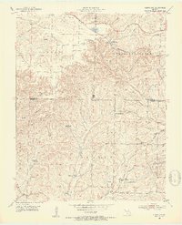 Cedar Gap 1951 topographic map thumbnail