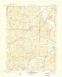 Cedar Hill 1940 topographic map thumbnail