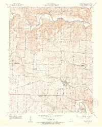 Clarksburg 1952 topographic map thumbnail