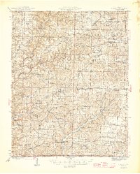Cureall 1946 topographic map thumbnail