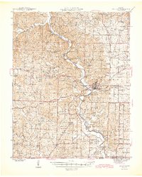 Doniphan 1945 topographic map thumbnail