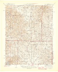 Edgar Springs 1945 topographic map thumbnail