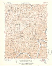 Eugene 1951 topographic map thumbnail
