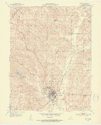 Fayette 1953 topographic map preview
