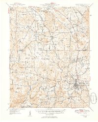 Fredericktown 1950 topographic map thumbnail