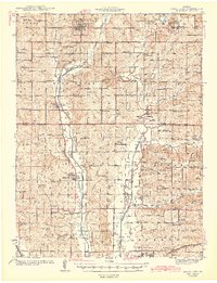Grant City 1943 topographic map thumbnail