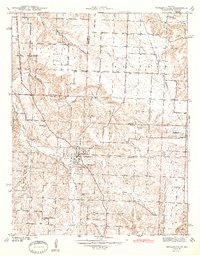 Humansville 1944 topographic map thumbnail