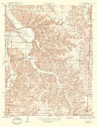 Iconium 1944 topographic map thumbnail