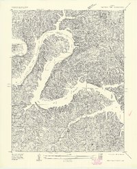 Irontown Ferry 1934 topographic map thumbnail
