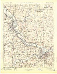 Kansas City 1894 topographic map thumbnail