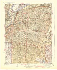 Kansas City 1940 topographic map thumbnail