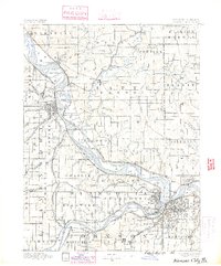 Kansas City 1890 topographic map thumbnail