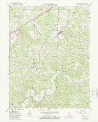 Leasburg 1948 topographic map thumbnail
