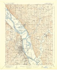 Leavenworth 1910 topographic map thumbnail