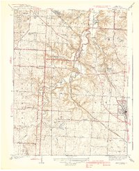 Lees Summit 1939 topographic map thumbnail