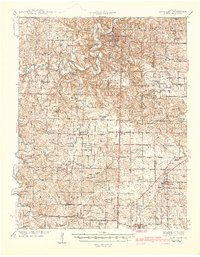 Long Lane 1942 topographic map thumbnail