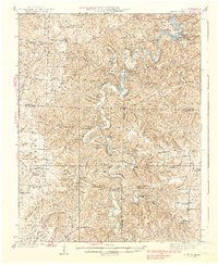 Macks Creek 1939 topographic map thumbnail