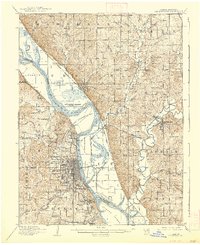 Leavenworth 1910 topographic map thumbnail