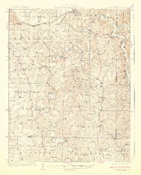 Meramec Spring 1928 topographic map thumbnail