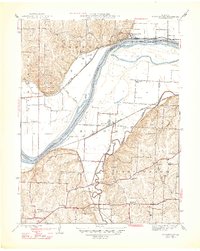 Missouri City 1947 topographic map thumbnail