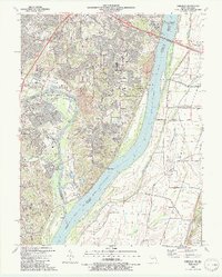 Oakville 1991 topographic map thumbnail