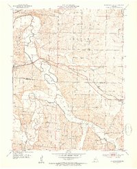 Otterville East 1953 topographic map thumbnail