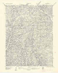Proctor Creek 1957 topographic map thumbnail