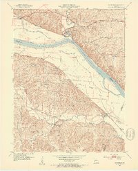 Rocheport 1952 topographic map thumbnail